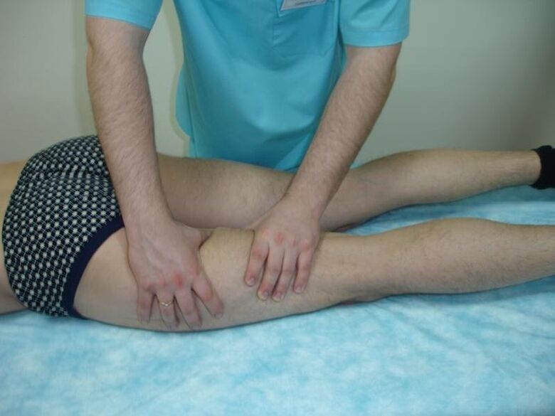 massage of varicose veins on the legs in men